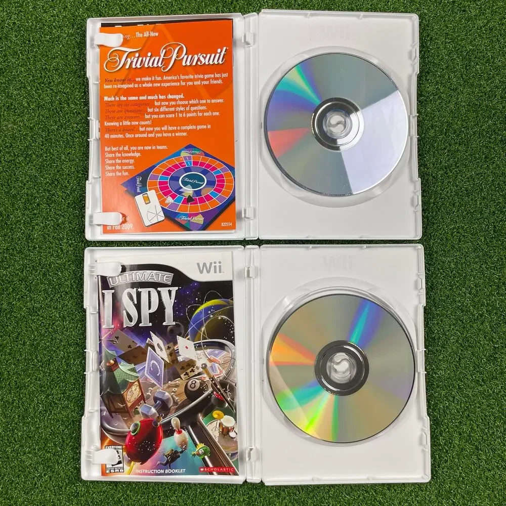 Trivial Pursuit and Ultimate I Spy Nintendo Wii Game Lot